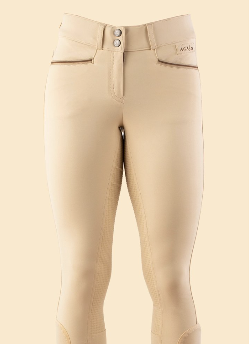 Agaso Competition Range Breeches - Beige-1